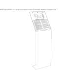 Information stand made of galvanized steel Belzoni
