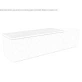 Concrete bench with WPC slats Alegre