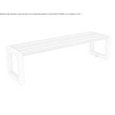 Okumè backless bench Coka