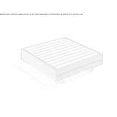 Modular wooden bench Pardina