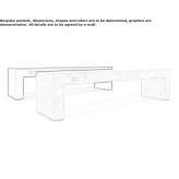 Modular bench without backrest Bouwel
