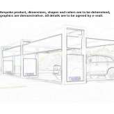 Powder-coated steel shelter Vielsalm