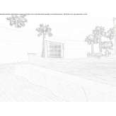 Modular fiber cement bench Oguz