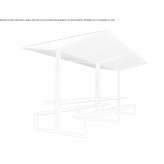 Wooden picnic table with cover Erina