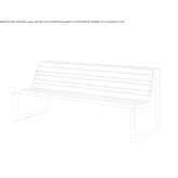 Double seat with backrest Alamar