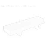 Modułowa ławka Corten™ bez oparcia Wendron