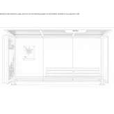 Steel porch with built-in lights Pocitos