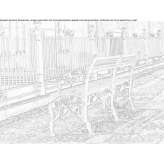 Cast iron bench with armrests Rebra