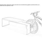 Steel bench/bike stand Stolwijk