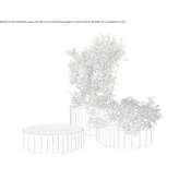 Round steel flowerpot Cetraro