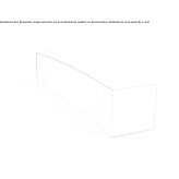 Curved bench Serent