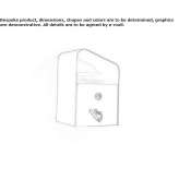 Popielniczka ze stali ocynkowanej, montowana do ściany Altamont