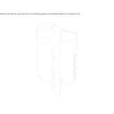 Steel waste bin with a cover for sorting waste Belegis