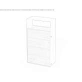 Steel and wood waste bin Barchi