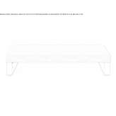 Modular cement bench without backrest Everberg