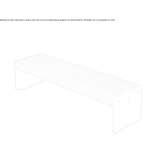 A bench made of steel and wood without a backrest Maranon