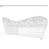 Bench made of steel and wood Hlapesti