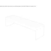 Galvanized steel bench without backrest Maranon