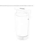 Powder-coated steel waste bin Rubiales
