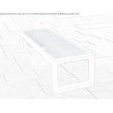 Stainless steel bench without backrest Bafra