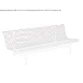Steel bench with backrest Coyoacan