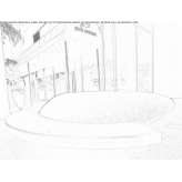 Reconstructed stone bench Corullon