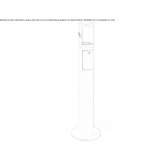 Standing metal ashtray Alata