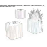 Flowerpot made of powder-coated steel Solden