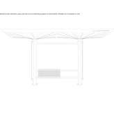 Stalowy ganek na przystanek autobusowy Tiburon