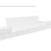 Wooden bench with backrest Ehningen