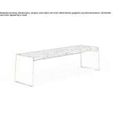 Modular bench made of steel and wood without a backrest Ilba