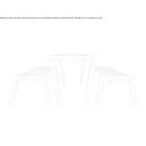 Rectangular steel table for public places Questa