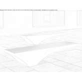 Stainless steel and PET bench without backrest Cacica
