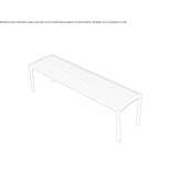 Wooden bench without backrest Konzell