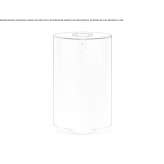 Outdoor stainless steel waste bin with cover Araci