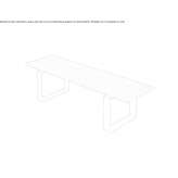 WPC bench without back Meurchin