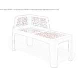 Galvanized steel bench Valpacos