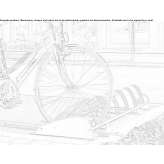 Cast iron bicycle stand Lidice