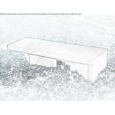 Concrete bench without backrest Jurbise