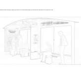 Steel porch with built-in lights Badeana