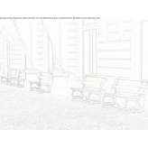 Wooden bench with backrest Frisco