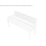 Wooden bench with armrests and backrest Konzell