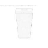 Corten™ outdoor waste bin with lid Araci