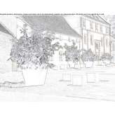 Corten™ round flowerpot Suprasl