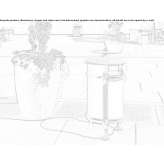 Outdoor waste bin with cover Rzeczyca