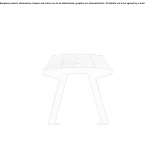 A bench made of steel and wood without a backrest Belisce