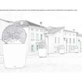 Corten™ round flowerpot Pinor
