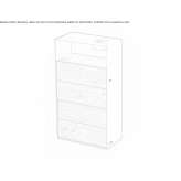 Kosz na śmieci ze stali i drewna z popielniczką, montowany do ściany Barchi