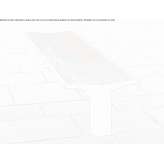Stainless steel bench without backrest Atzara