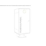 Plate waste bin with cover Berne